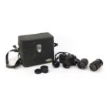 Chinon CE-4 camera with lenses and case :For Further Condition Reports Please Visit Our Website-