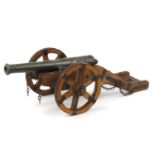 Spanish model cannon with metal mounts, 5cm in length :For Further Condition Reports Please Visit