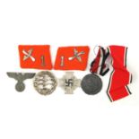 German militaria including a Faithful Service cross and Civil Defence medal :For Further Condition