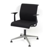 Contemporary French Sarb swivel boardroom chair by Steelcase, 84cm high :For Further Condition