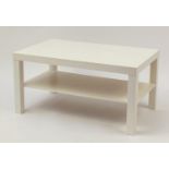Ikea Lack coffee table, 45cm H x 90cm W x 55cm D :For Further Condition Reports Please Visit Our