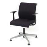 Contemporary French Sarb swivel boardroom chair by Steelcase, 84cm high :For Further Condition