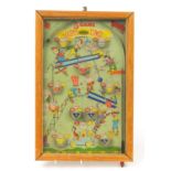 Vintage Happi Time pinball bagatelle board, 44.5cm x 29cm :For Further Condition Reports Please