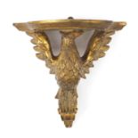 Classical gilt and gesso eagle design bracket, 27.5cm high :For Further Condition Reports Please