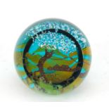 Caithness Summer Day paperweight, 7.5cm wide :For Further Condition Reports Please Visit Our