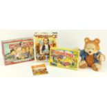 **WITHDRAWN**Three board games and a Playskool TJ Bearytales bear :For Further Condition Reports