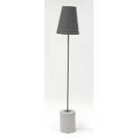 Contemporary industrial design standard lamp with shade, 144cm high :For Further Condition Reports