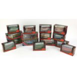 Fifteen exclusive first edition die cast buses with boxes :For Further Condition Reports Please