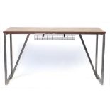 Frovi industrial high top table, 104.5cm H x 190cm W x 70cm D