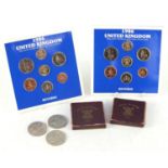 British coinage including two 1986 uncirculated coin collections :For Further Condition Reports