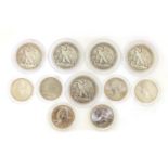 American coinage, some silver comprising half dollars and quarter dollars :For Further Condition