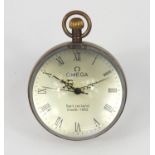 Globular desk clock, 6cm in diameter :For Further Condition Reports Please Visit Our Website-