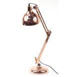 Retro copper anglepoise lamp :For Further Condition Reports Please Visit Our Website- Updated Daily