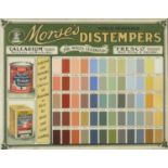 Vintage Morse's Distempers advertising poster housed in an oak frame, framed, 62cm x 49cm :For