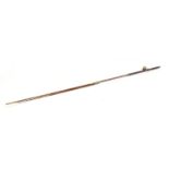 Victorian fly fishing rod with brass reel and ivory handle :For Further Condition Reports Please