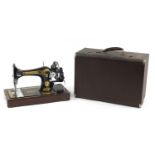 Victorian Singer sewing machine with case numbered EB013064 :For Further Condition Reports Please