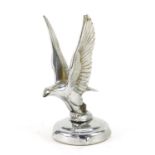 Vintage chrome plated eagle car mascot, 19cm high :For Further Condition Reports Please Visit Our