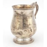 Victorian silver tankard by Josiah Williams & Co, Exeter 1877, with military interest inscription,