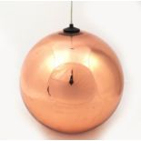 Modernist Tom Dixon mirror ball light pendant, 41cm high :For Further Condition Reports Please Visit