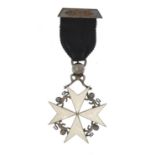Silver and white enamel Order of St John cross, George Kenning & Son, London 1915 :For Further