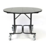 Contemporary folding office table, by Tiger Hotel, 75cm H x 107cm W x 91.5cm D when opened :For
