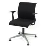 Contemporary French Sarb swivel boardroom chair by Steelcase, 84cm high :For Further Condition