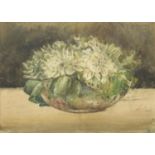 Elizabeth Sarah Fulleylove - Still life flowers, Edwardian watercolour, inscribed verso, mounted,