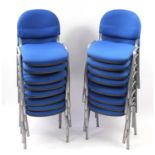 Sixteen stackable boardroom chairs :For Further Condition Reports Please Visit Our Website-