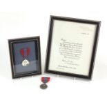 Two Elizabeth II Imperial Service medals including one with certificate, awarded to Mrs Olwyn Vessey