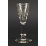 19th century wine glass commemorating King William III's victory at Boyne Northern Ireland in