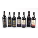 Seven bottles of port including Hardys and Cockburns : For Condition Reports Please Visit Our