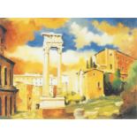 Max Hayslette - Athens, temple of Athens, pencil signed giclee, limited edition 271/295, certificate