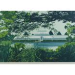 Ken Fleming - Palm House, Summer, Kew Gardens, artist's proof pencil signed screen print in