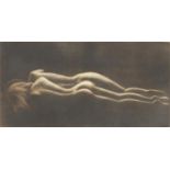 Francis Kelly - Reclining nude couple, pencil signed black and white etching, limited edition 6/