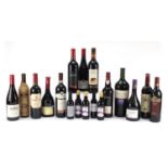 Eighteen bottles of red wine including Shiraz, Cabernet Sauvignon, Merlot and Cabernet-Syrah : For