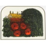 Robert Tavener - Country garden, pencil signed artist proof lithograph in colour, mounted framed and