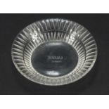 Lalique Bourgueil glass dish, etched Lalique France to the base, 8cm in diameter : For Condition