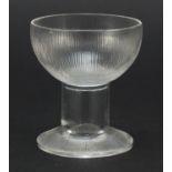 René Lalique Wingen cocktail glass, etched and moulded R Lalique to the base, 7.5cm high : For