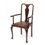 Queen Anne style mahagony armchair : For Further Condition Reports Please Visit Our Website, Updated