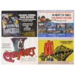 Four UK Quad film advertising posters comprising The Bridge on the River Kwai, Deer Hunter, Young