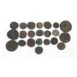 Roman and later British and world coinage including a hammered sixpence, Roman Republic and Roman