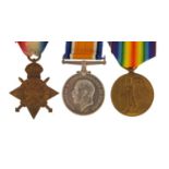 British military World War I trio comprising a pair awarded to MAJOR.P.F.HARRISON and a Star awarded