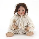German bisque headed doll, Hanna by Simon & Halbig with composite limbs, 55cm in length : For