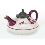 Victorian aesthetic teapot by Brownfield & Son, numbered 1533, 20cm wide : For Further Condition