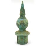 Large railwayana interest cast iron finial, 62cm high : For Further Condition Reports Please Visit