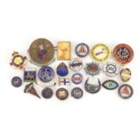 Twenty three political interest vintage badges and lapels, predominantly enamel including National