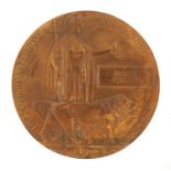 British military World War I death plaque awarded to EDWARD POLLARD : For Further Condition
