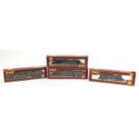 Four GMR 00 gauge model railway locomotives with tenders and boxes including Royal Scot : For