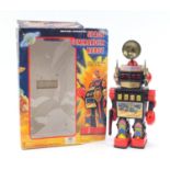 Vintage Space Commander robot with box, 36cm high : For Further Condition Reports Please Visit Our
