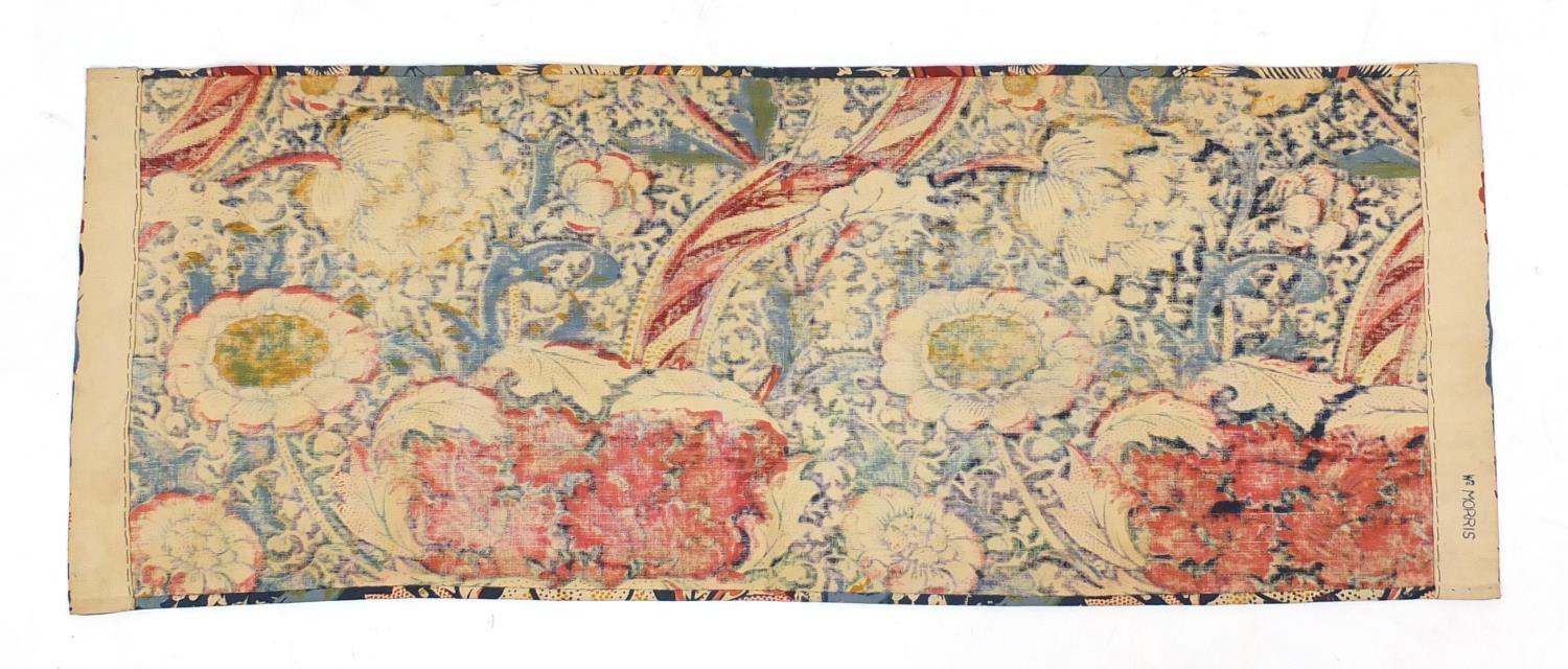 Arts & Crafts cotton silk screen print by William Morris, 95cm x 36cm (PROVENANCE: Mersham-le- - Image 2 of 3